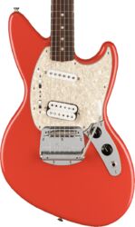 Guitarra electrica retro rock Fender Jag-Stang Kurt Cobain - Fiesta red