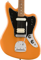 Guitarra electrica retro rock Fender Player Jaguar (MEX, PF) - Capri orange