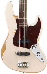 Bajo eléctrico de cuerpo sólido Fender Flea Signature Jazz Bass (MEX, RW) - Road worn shell pink