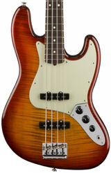 Bajo eléctrico de cuerpo sólido Fender American Professional Jazz Bass FMT Ltd (USA, RW) - Antique cherry burst