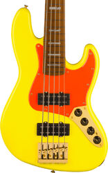 Bajo eléctrico de cuerpo sólido Fender MonoNeon Jazz Bass V (MEX, MN) - Neon yellow