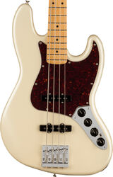 Bajo eléctrico de cuerpo sólido Fender Player Plus Jazz Bass (MEX, MN) - Olympic pearl