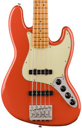 Bajo eléctrico de cuerpo sólido Fender Player Plus Jazz Bass V (MEX, MN) - Fiesta red