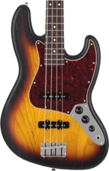 Bajo eléctrico de cuerpo sólido Fender Made in Japan Jazz Bass Raw Ash (RW) - 3-Color Sunburst Satin