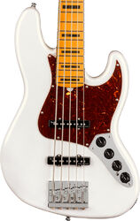 Bajo eléctrico de cuerpo sólido Fender American Ultra Jazz Bass V (USA, MN) - Arctic pearl