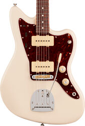 Guitarra electrica retro rock Fender American Professional Jazzmaster (USA, RW) - Olympic white