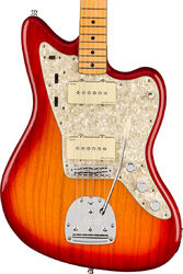Guitarra electrica retro rock Fender American Ultra Jazzmaster (USA, MN) - Plasma red burst