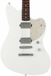 Guitarra electrica retro rock Fender Made in Japan Elemental Jazzmaster - Nimbus white