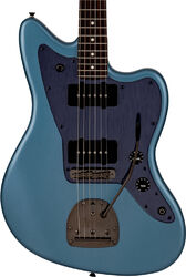 Guitarra electrica retro rock Fender Made in Japan Hybrid II Jazzmaster - Matte Aero Blue Satin Metallic