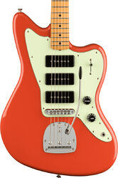 Guitarra electrica retro rock Fender Noventa Jazzmaster (MEX, MN) - Fiesta red