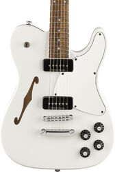 Guitarra eléctrica con forma de tel Fender Jim Adkins JA-90 Telecaster Thinline (MEX, LAU) - White