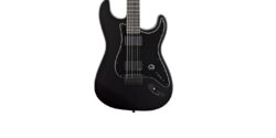 Guitarra eléctrica con forma de str. Fender Jim Root Stratocaster (USA, EB) - Flat black