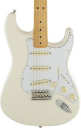 Guitarra eléctrica con forma de str. Fender Jimi Hendrix Stratocaster (MEX, MN) - Olympic white