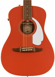 Guitarra folk Fender Malibu Player 2023 - Fiesta red