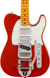 Guitarra eléctrica con forma de tel Fender Stories Collection Mike Campbell Red Dog Telecaster (USA, MN) - Red Dog Red
