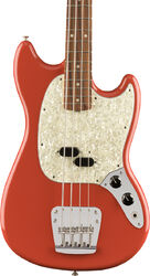 Bajo eléctrico para niños Fender Vintera 60's Mustang Bass (MEX, PF) - Fiesta red