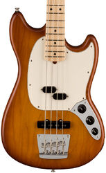 Bajo eléctrico de cuerpo sólido Fender American Performer Mustang Bass Ltd (USA, RW) - Honey burst satin