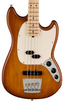 Bajo eléctrico de cuerpo sólido Fender American Performer Mustang Bass Ltd (USA, RW) - Honey burst satin