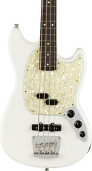 Bajo eléctrico para niños Fender American Performer Mustang Bass (USA, RW) - Arctic white