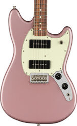 Guitarra electrica retro rock Fender Player Mustang 90 (MEX, PF) - Burgundy mist metallic