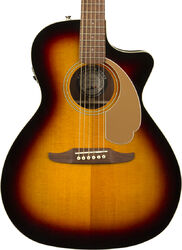 Guitarra folk Fender Newporter Player (WAL) - Sunburst
