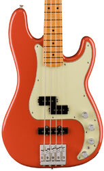 Bajo eléctrico de cuerpo sólido Fender Player Plus Precision Bass (MEX, PF) - Fiesta red