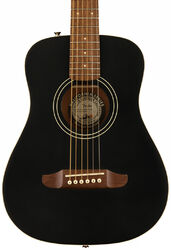 Guitarra acústica de viaje Fender Redondo Mini Ltd - Black top