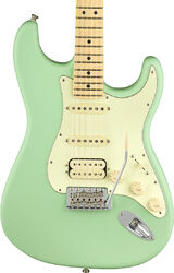 Guitarra eléctrica con forma de str. Fender American Performer Stratocaster HSS (USA, MN) - Satin surf green