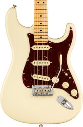 Guitarra eléctrica con forma de str. Fender American Professional II Stratocaster (USA, MN) - Olympic white