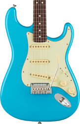 Guitarra eléctrica con forma de str. Fender American Professional II Stratocaster (USA, RW) - Miami blue