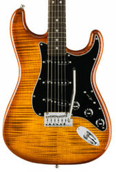 Guitarra eléctrica con forma de str. Fender American Ultra Stratocaster Ltd (USA, EB) - Tiger's eye