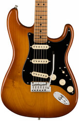 Guitarra eléctrica con forma de str. Fender American Ultra Stratocaster Ltd (USA, MN) - Honey burst