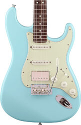 Guitarra eléctrica con forma de str. Fender Made in Japan Hybrid II Stratocaster HSS - daphne blue