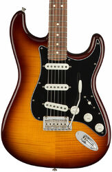 Guitarra eléctrica con forma de str. Fender Player Stratocaster Plus Top (MEX, PF) - Tobacco burst