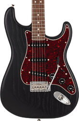 Guitarra eléctrica con forma de str. Fender Made in Japan Stratocaster Raw Ash Ltd - black