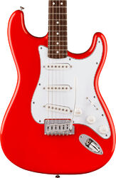 Guitarra eléctrica con forma de str. Fender Standard Stratocaster (LAU) - fiesta red