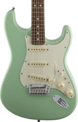 Guitarra eléctrica con forma de str. Fender Jeff Beck Stratocaster (USA, RW) - Surf green