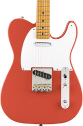 Guitarra eléctrica con forma de tel Fender Vintera 50's Telecaster (MEX, MN) - Fiesta red