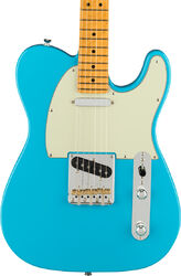 Guitarra eléctrica con forma de tel Fender American Professional II Telecaster (USA, MN) - Miami blue