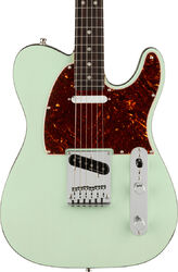 Guitarra eléctrica con forma de tel Fender American Ultra Luxe Telecaster (USA, RW) - Transparent surf green