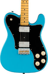 Guitarra eléctrica con forma de tel Fender American Professional II Telecaster Deluxe (USA, MN) - Miami blue