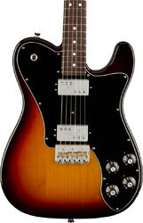 Guitarra eléctrica con forma de tel Fender American Professional II Telecaster Deluxe (USA, RW) - 3-color sunburst