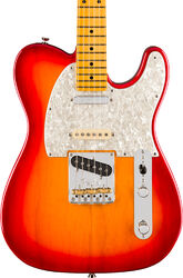 Guitarra eléctrica con forma de tel Fender American Professional Hot Shot Telecaster (USA, MN) - Aged cherry burst