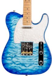 Guitarra eléctrica con forma de tel Fender Made in Japan Hybrid II Telecaster - Aqua blue