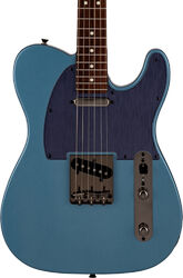 Guitarra eléctrica con forma de tel Fender Made in Japan Hybrid II Telecaster - Matte Aero Blue Satin Metallic