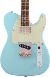 Guitarra eléctrica con forma de tel Fender Made in Japan Hybrid II Telecaster SH - daphne blue