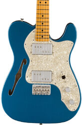 Guitarra eléctrica con forma de tel Fender American Vintage II 1972 Telecaster Thinline (USA, MN) - Lake placid blue