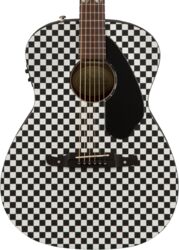 Guitarra folk Fender Tim Armstrong Hellcat - Checkerboard white/black