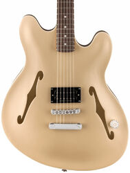 Guitarra eléctrica semi caja Fender Tom DeLonge Starcaster - Satin shoreline gold