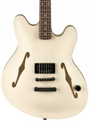 Guitarra eléctrica semi caja Fender Tom DeLonge Starcaster - Satin olympic white